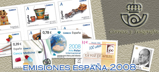 Programa España 2008 emisiones filatélicas
