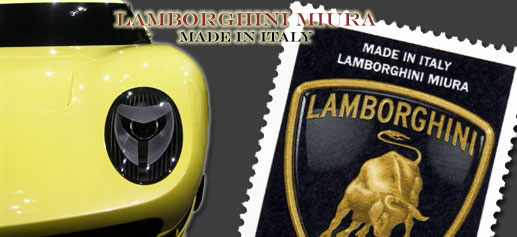 Lamborghini Miura en Sellos